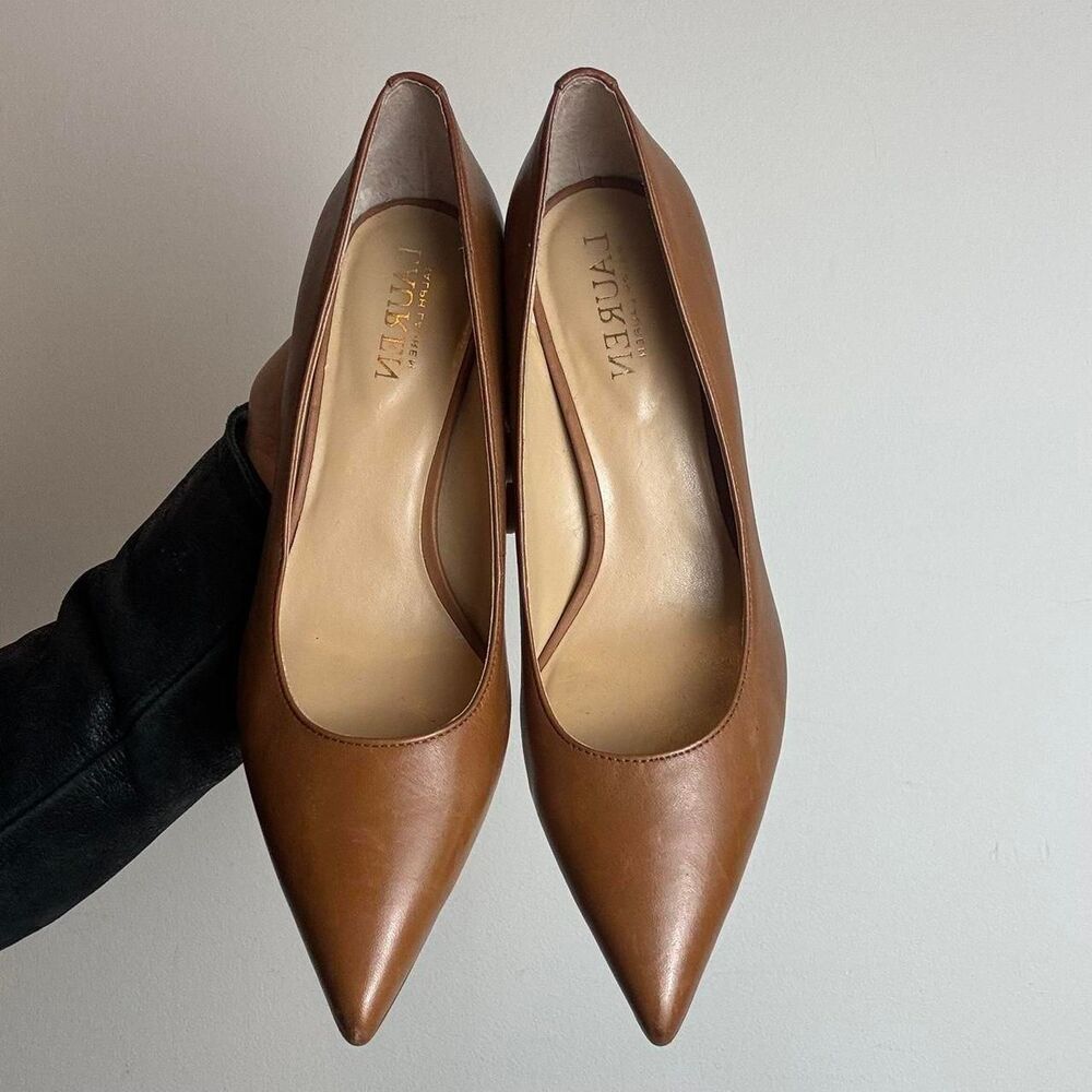 Ralph Lauren Lanette brown leather pumps heels